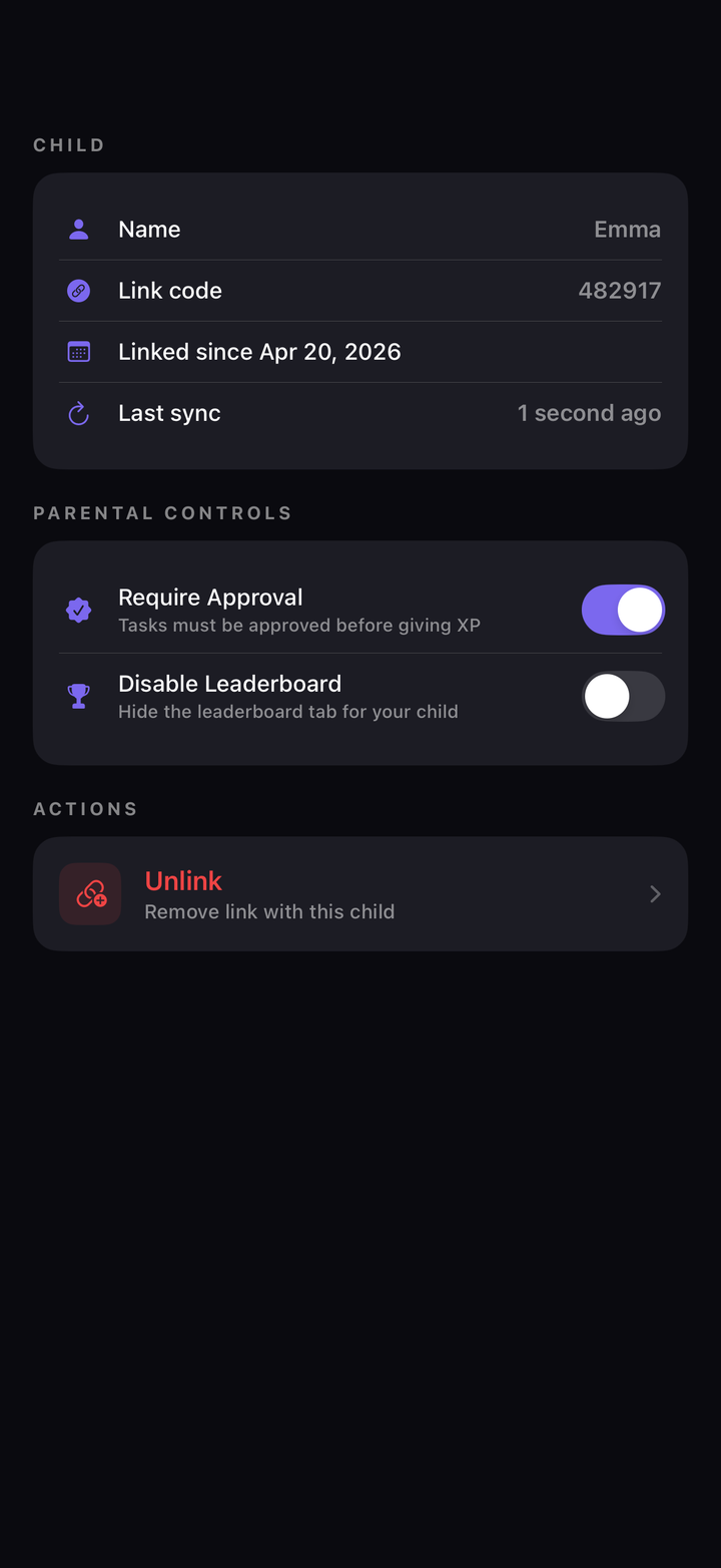 One-tap task approval
