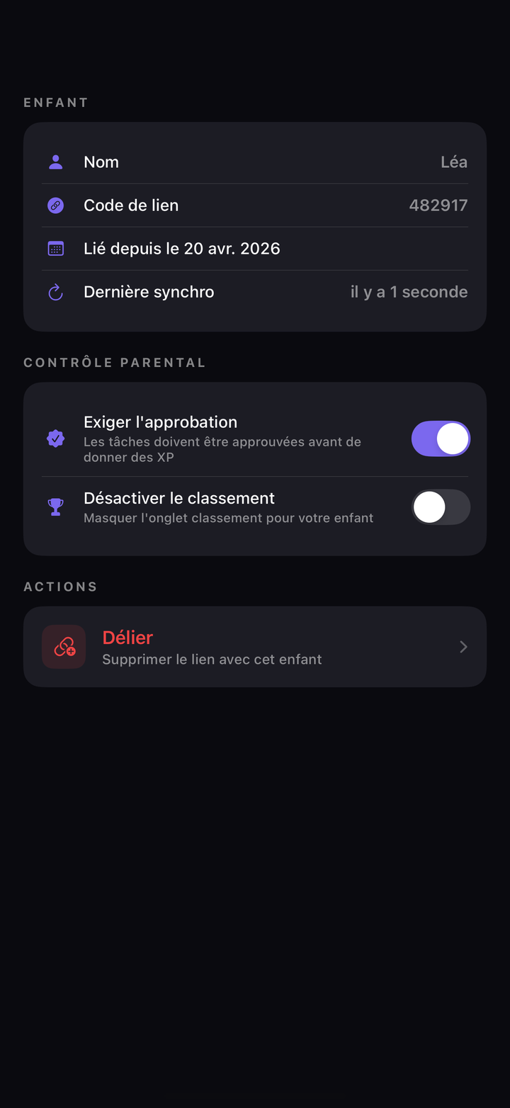 One-tap task approval